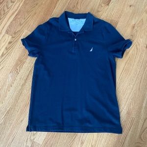 Nautical men’s slim fit xl polo navy
